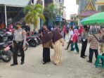 Operasi Ramadhan Lancang Kuning, Polsek Pangkalan Kuras Lakukan Pengamanan Pasar Ramadhan.