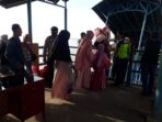 Polsek Kuala Kampar Pantau Aktifitas Arus Mudik Lebaran Masyarakat Setempat
