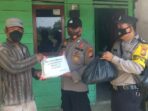 Sambut Hari Ulang Tahun Bhayangkara, Polsek Ukui Terus Bagikan Sembako Kepada Masyarakat.