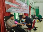 Gelar Aksi Kemanusiaan, Polsek Ukui Gandeng PMI dan PT IIS Lakukan Donor Darah.