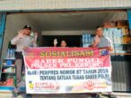 Antisipasi Wilkum Dari Aksi Pungutan Liar, Personel Polsek Pangkalan Kerinci Sosialisasi Saber Pungli Sasar Perbankan dan Pertokoan.