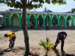 Kapolsek Pangkalan Kerinci Kompol Mahendra Yudhi Lubis SH,MH Pimpin Giat Goro di Masjid Al Muhajirin.