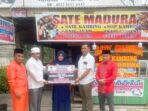 PT Musim Mas Berikan Bantuan Gerobak, Kambing Serta Peralatan Usaha Lengkap Kepada Pedagang Sate.
