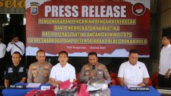 Polres Rokan Hulu Gelar Press Release Ungkap Pencurian dengan Kekerasan dan Kasus Narkotika Hasil Operasi Antik Lancang Kuning 2025